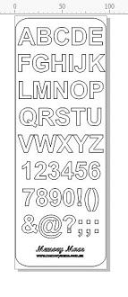 Arial 90 x 265 replacements for bulk alphabet 1 sheet.90 X 260